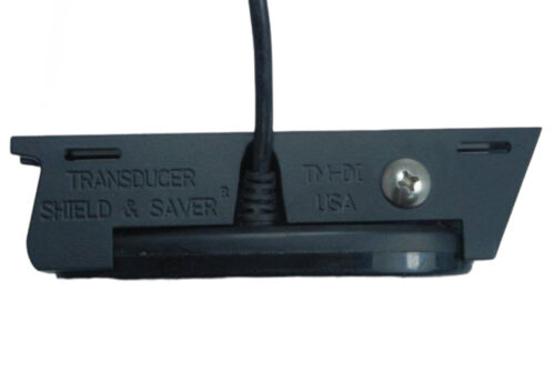 Transducer Shield TM-DI shown with transducer (not included)