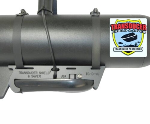 Picture shows TG-D-Vü attached to a trolling motor