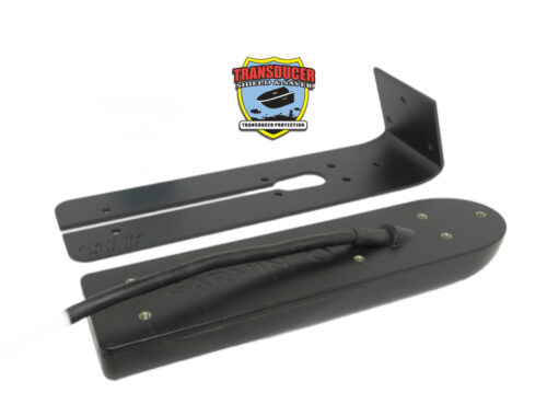 Picture shows Armor Plate # AP-DS-8.4 to fit Garmin GT36 or GT56 transducer