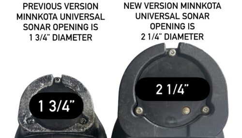 Picture shows Minnkota US 2 transducer variations