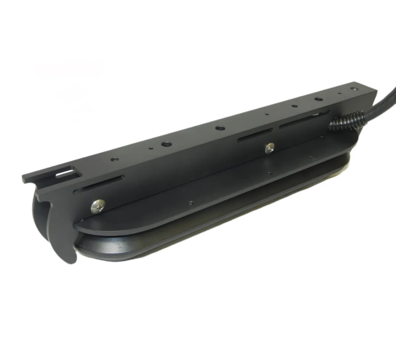 TSS-RM-3D Picture shows transducer attached to TSS-RM-3D Transducer Shield
