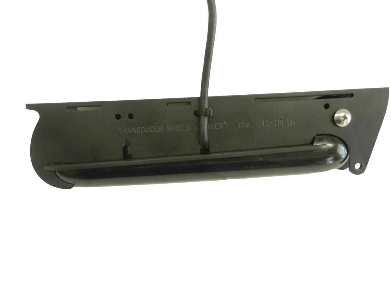 TS-TRI-SH Transducer Shield shown with transducer attached (transducer is not included)