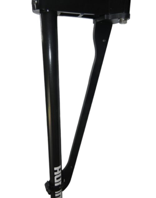 Picture shows 360 Stablizer attached to shaft and trolling motor bracket