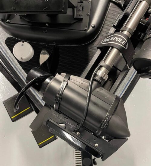 TM-H8.3 attached to a Power Pole Move Trolling Motor