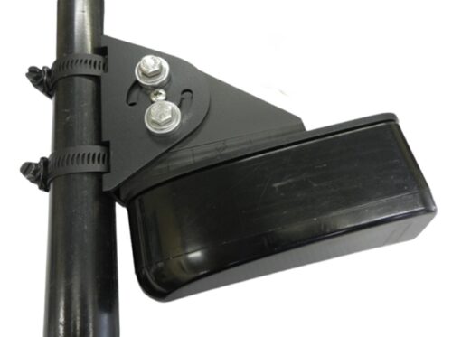 Picture shows AP-LIVE-S attached to a trolling motor shaft