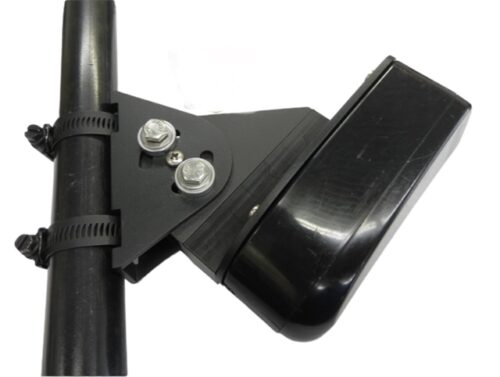 Picture shows AP-LIVE-S attached to a trolling motor shaft