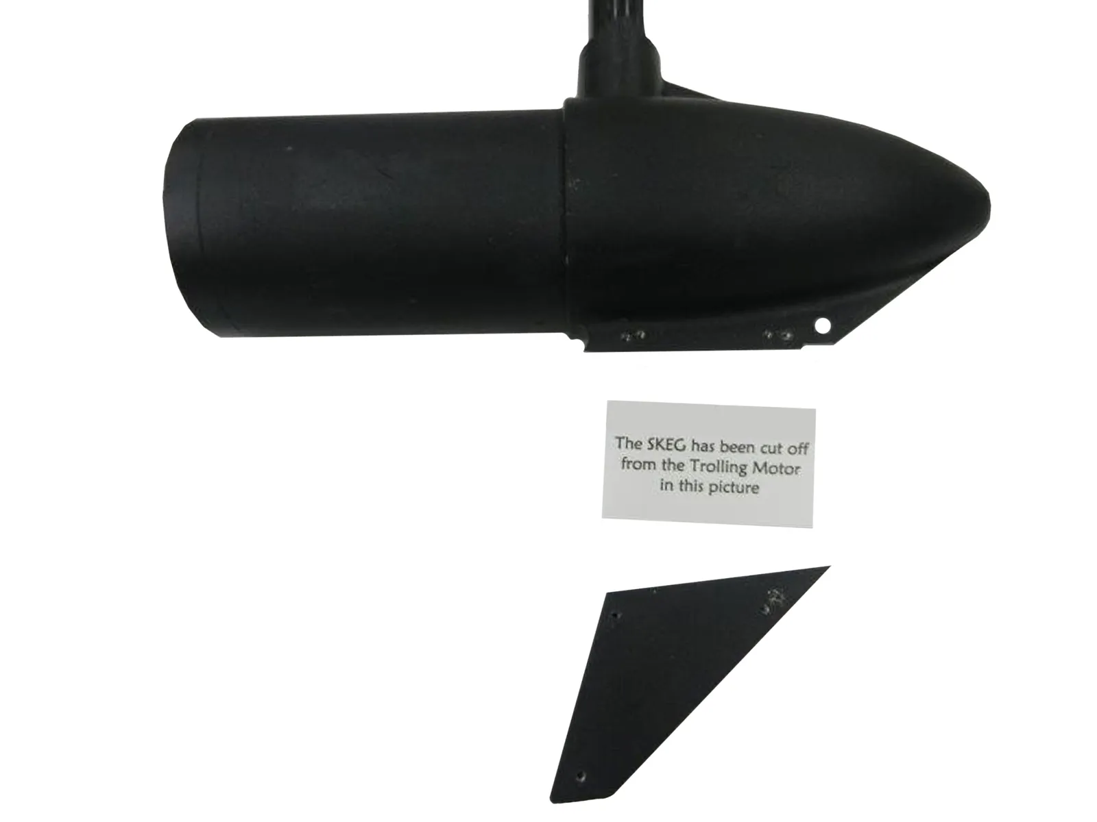 Ram Rail Kit Picture shows where trolling motor skeg would be cut off