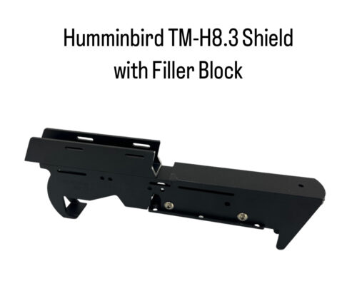 Picture shows Filler Block attachment to fit onto a Minnkota T.Motor with built in Down Image Transducer