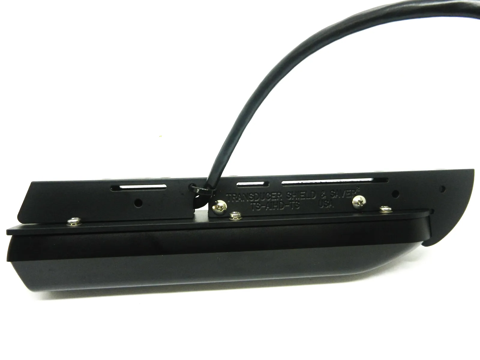 TS-AIHD-TS Transducer Shield attached to the transducer