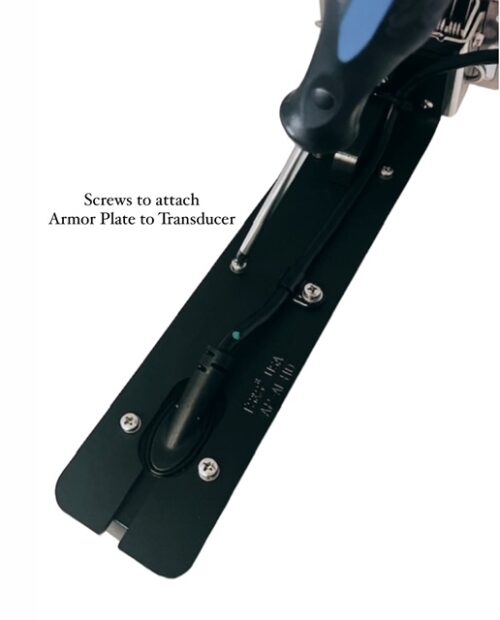 Picture shows Armor Plate attached to a Spring Back Bracket